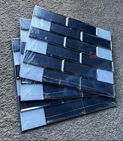 Tile Mosaic Blue Glass. Size 12x12. Total 3 Sheets 
