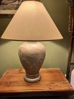 Two nice working lamps Grayish/silver Color
