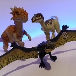 Jurassic Park Toys 3 Dinosaur Lot Collectables All Scanner Dinos