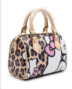 HELLO KITTY CHEETAH PURSE