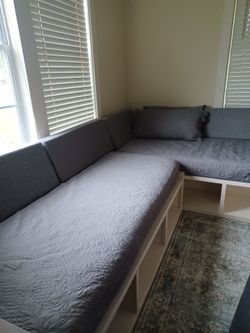 2 daybeds  with mattresses,  pillows  and cover+ pillowcases