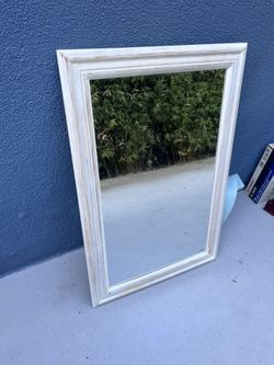 Rustic White Mirror