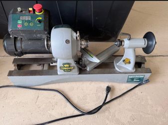 Record power wood lathe.