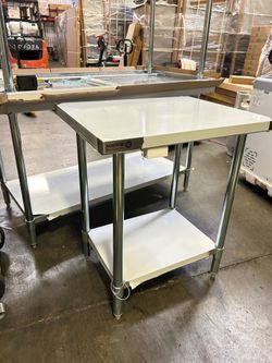 Brand new stainless steel work tables NSF 