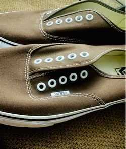 Brand New Brown Vans, Men 10.5