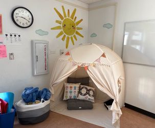 Indoor tent reading nook