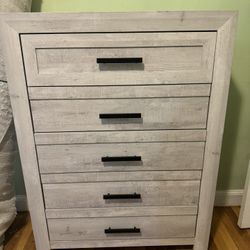 Grey Panel Chest Dresser