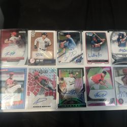 Lot Of Autographed Baseball Cards 