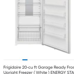 Frigidaire 20cu Ft Stand Up Freezer 
