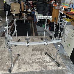 Pearl 3 Sided Icon Rack W/ Lots Of Cymbal Arms - Complete 