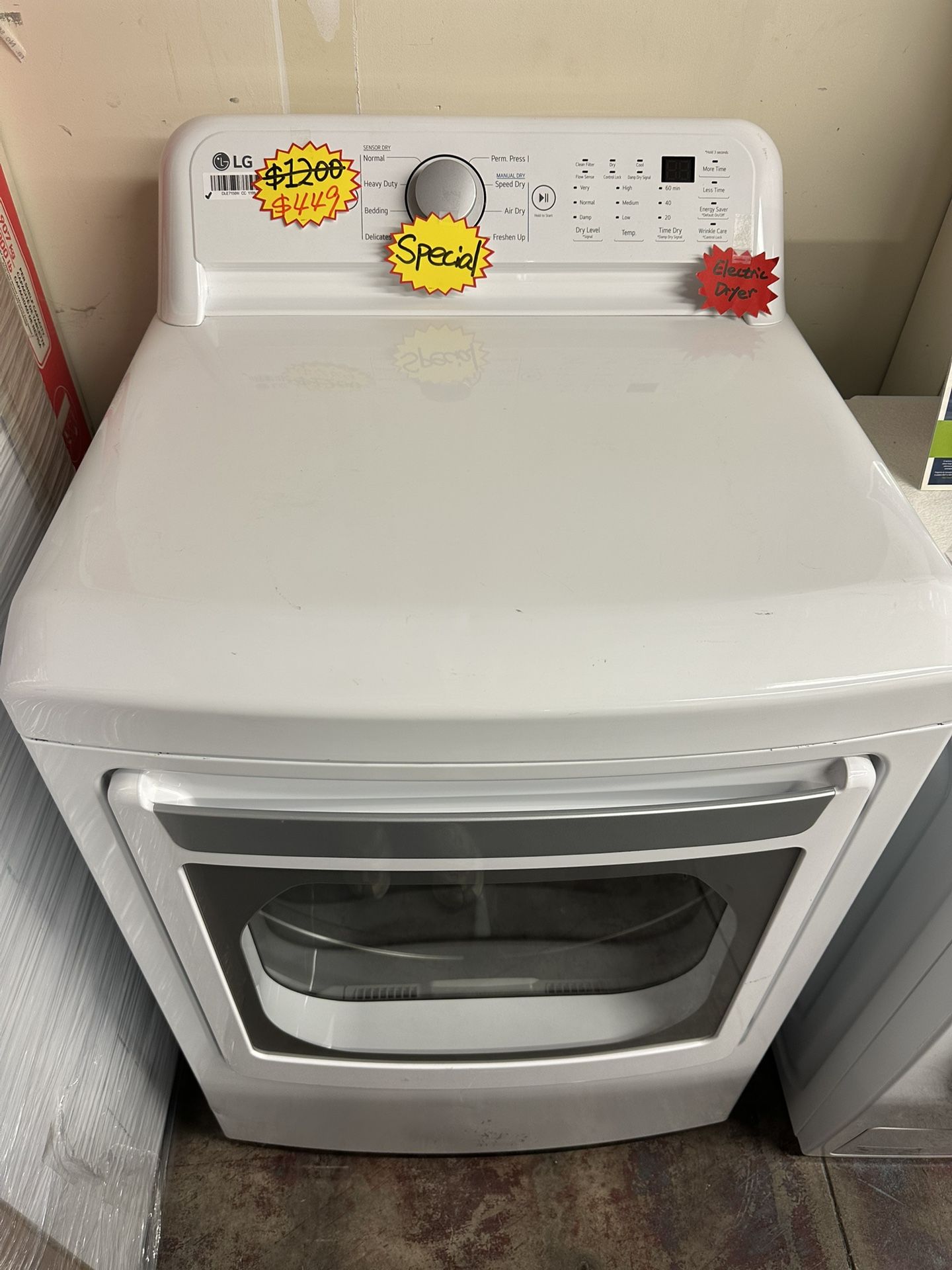 7.3 Cu. Ft. Vented Electric Dryer in White with Sensor Dry ✨