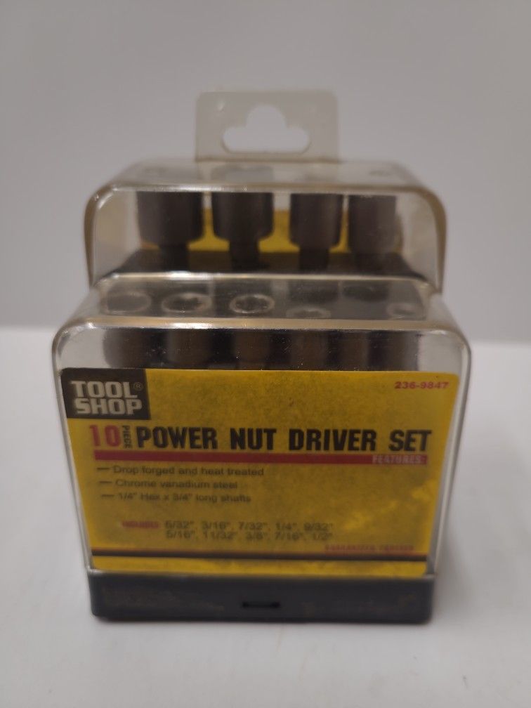 10 Piece Power Nut Driver Set