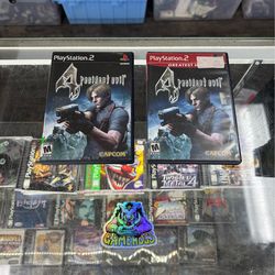 Resident evil 4 PS2 $30-$35 Each Gamehogs 11am-7pm