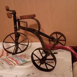 Antique Tri-cycle,,  Fully Functional In It's Entirety, Pedals And Rolls