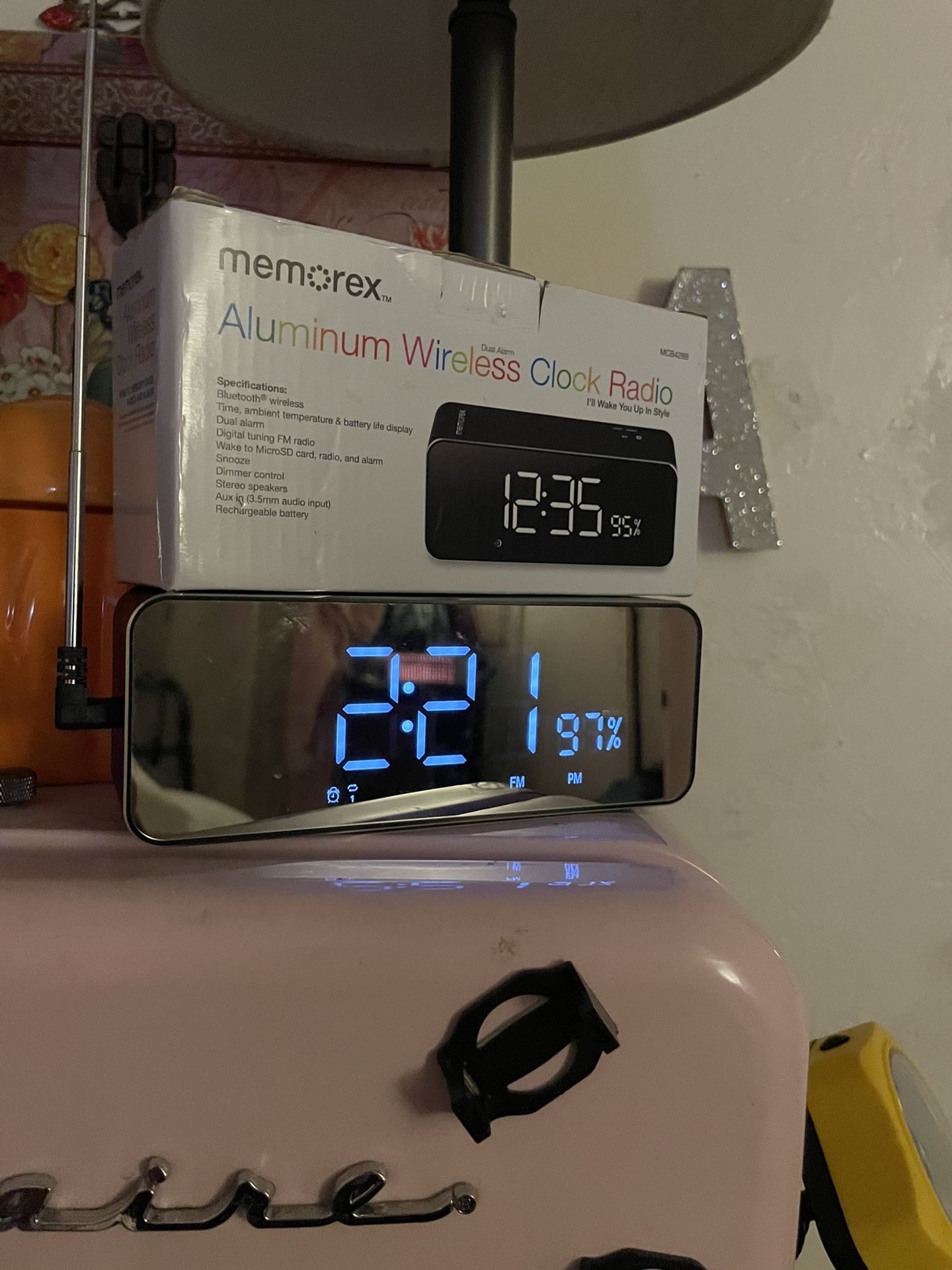 Bluetooth Clock Radio, Cordless Speaker 