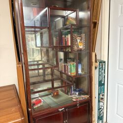 Lighted Glass Display Cabinet