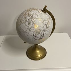 White And Gold Globe