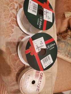 3 New Rolls Opalescent Ribbon