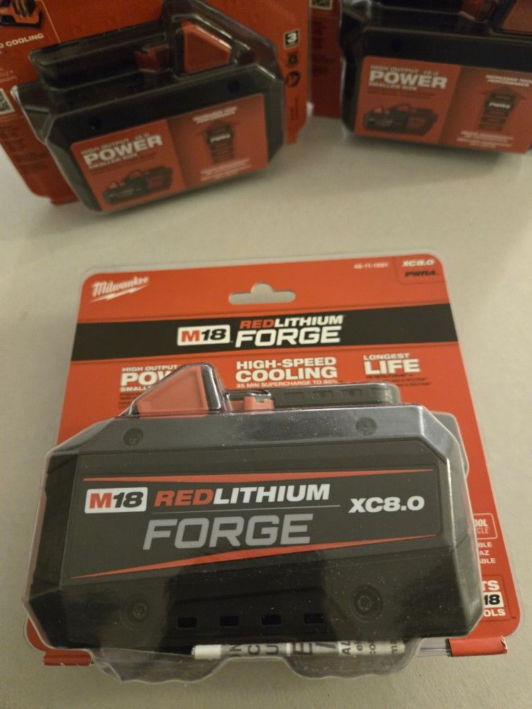 Milwaukee 8.0 M18 FUEL batteries