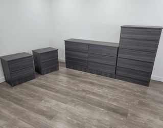 Dresser, chest and 2 nightstands - Cómoda, Gavetero y 2 mesitas de noche