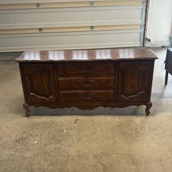 Antique Brown Bernhardt Cabinet 