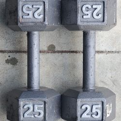 Hexagon Dumbbells-25lbs 