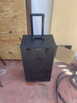 Shany brand professional rolling makeup train case