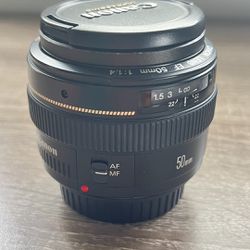 Canon EF 50mm f/1.4 USM Prime Lens Ultrasonic