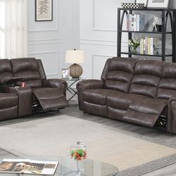 New Power Recliner Couch and Loveseat! Includes Free Delivery 🚚! 