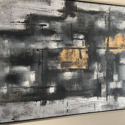 Large Abstract Framed Wall Art