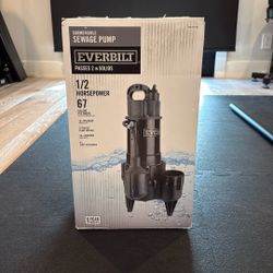 Everbuilt - 1/2 HP Submersible Sewage Ejector Pump
