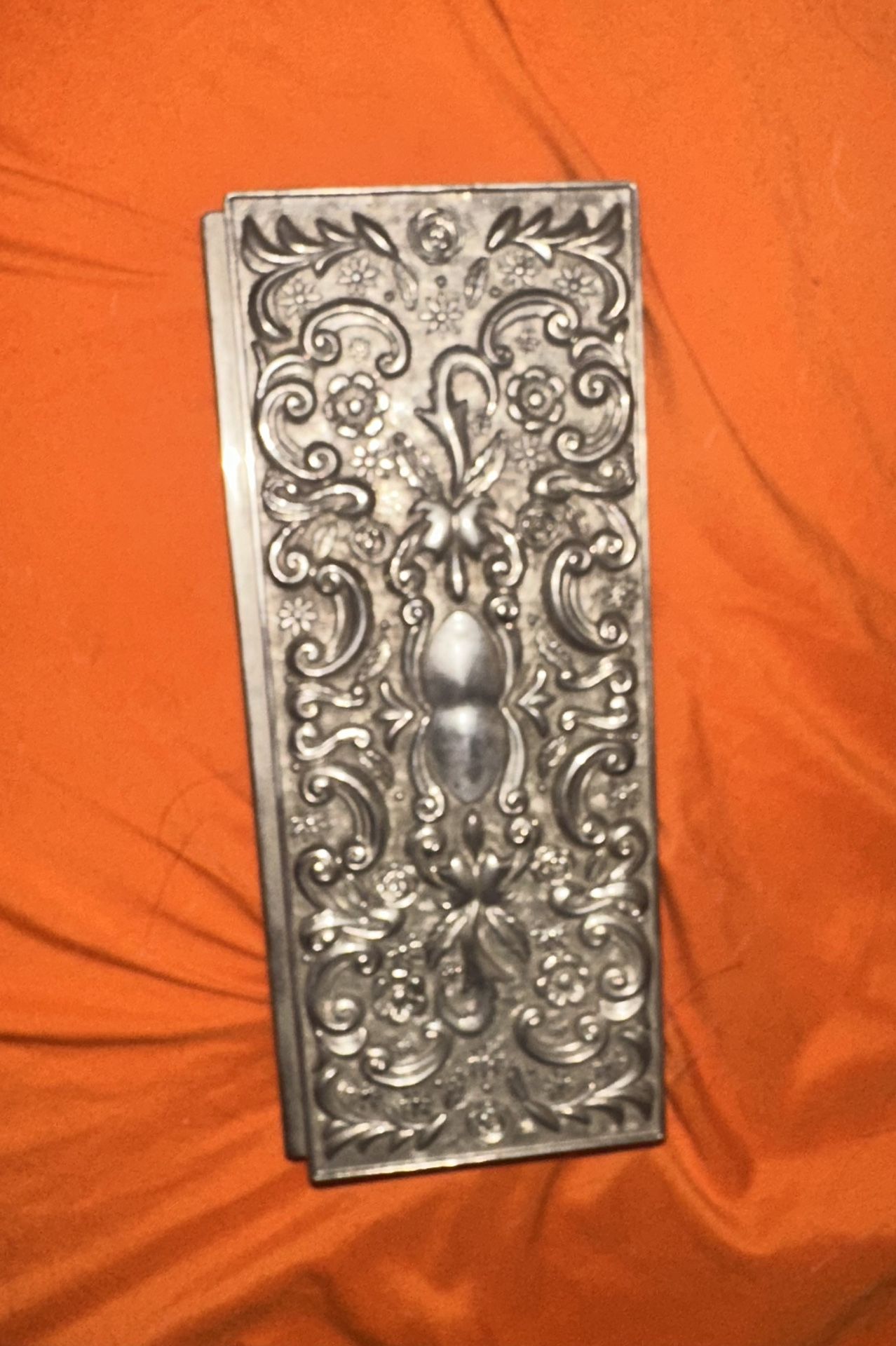 Vintage Godinger Silver Jewelry Box (1992) with Mirror & Claw Feet
