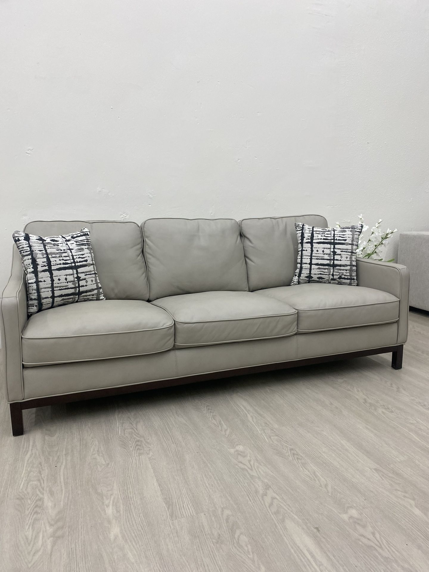 Concise Leather Sofa