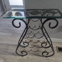 Glass/Metal Wine Rack