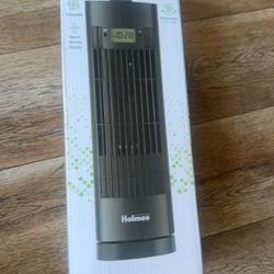 holmes mini tower fan clock