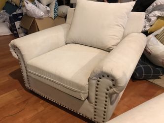 Beige sofa chairs