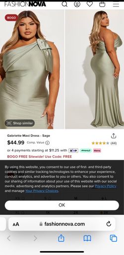 Fashion nova formal green dress