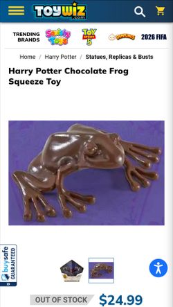 Harry Potter Chocolate Frog Squishy Toy