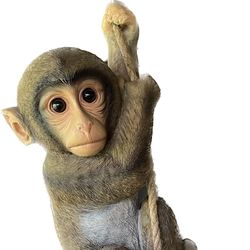 Chimpanzee Baby Monkey Hanging Animal Statue