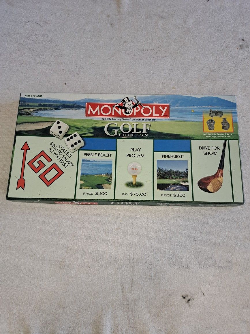 Monopoly Golf Edition Board Game In Excellent New Condition (Is Complete Nothing Missing)