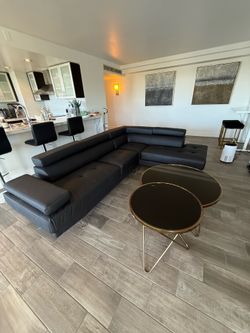 ✨ Modern Adjustable Headrest Sectional — $50 Down w/ Financing ✨