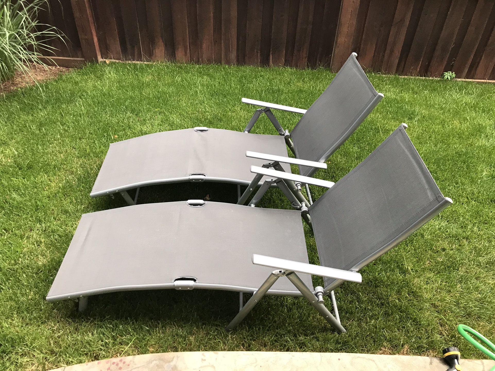 Patio Lounge Adjustable Chairs