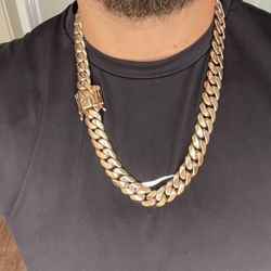 Handmade Cuban Link Rose Gold Almost 400 Grams 24 Inch 