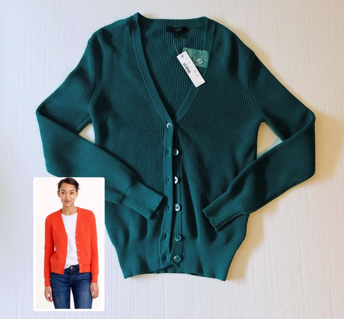 J Crew Ribbed Cotton Cardigan Women’s Size XXS