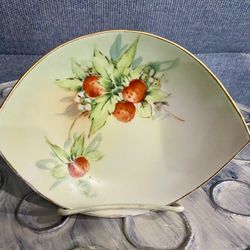 Antique UNO IT Bavaria Vintage Hand Painted Porcelain Dish