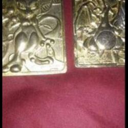Gold Plated 1996 Pokemon Cards 