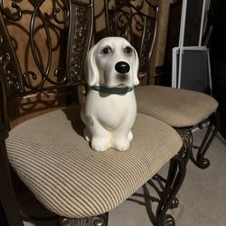 Glass Dog Cookie Jar 