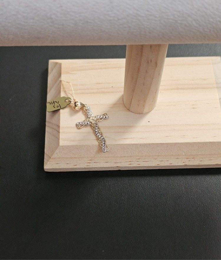 14k Gold Two Tone Pendant