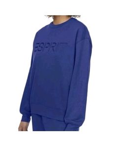 Esprit Costco Crewneck Sweatshirt SMALL Blue Retro Logo NWT
