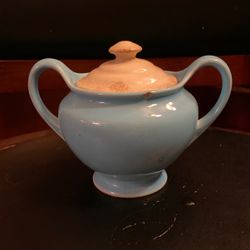 Antique Light Blue Sugar Dispenser Cup